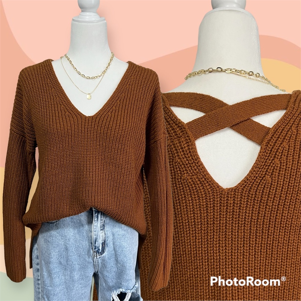 Brown Knit Sweater